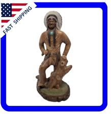 Vintage 1985 Mold Handmaid Original Ceramic Figurine Indian Chief Warrior picture