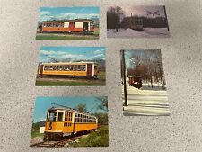  Connecticut Electric Railway Trolley Museum East Windsor CT lot of 5 Postcards picture