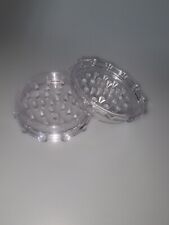 2pc Extra Large 3 inch Plastic Tobacco & Herb Grinder Clear 100mm XL Acrylic picture