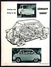 1957 Zundapp Janus Sedan Road Test Technical Data Review Article picture