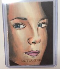 2018-19 Cryptozoic Outlander Season 3 1/1 Sketch By Ress Finlay of Claire Fraser picture