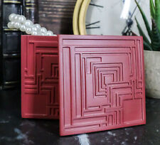 Frank Lloyd Wright Charles Ennis House Petite Cube Trinket Box Textile Block Art picture