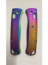 1 Pair Colorful Titanium Alloy Knife Handle Scales for Benchmade Bugout 535 picture