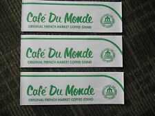 CAFE DU MONDE NEW ORLEANS PAPER HAT ~ 3 PIECE LOT picture