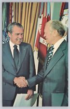 Postcard President Gerald R. Ford & President Richard Nixon picture