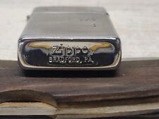 Vintage 1980 Zippo Lighter Slim Pin Stripe Engraved J.S. picture