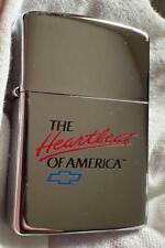 ZIPPO LIGHTER 1995 CHEVROLET CHEVY THE HEARTBEAT OF AMERICA UNFIRED SEALED picture