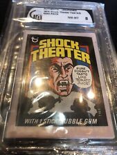 1975 TOPPS SHOCK THEATER AUTHENTIC UNOPENED TEST WAX PACK GRADED GAI 8 NM-MT  picture