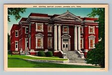 Johnson City TN, Central Baptist Church, Tennessee Vintage Postcard picture
