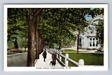 Somersworth NH-New Hampshire, Grant Street, Antique, Vintage Souvenir Postcard picture