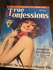 True Confessions Magazine February 1937 Volume 30 Cover Ann Hewitt picture