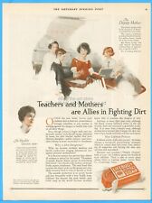 1923 Lifebuoy Soap Teachers Mothers Lever Bros Cambridge MA Bathroom Décor Ad picture