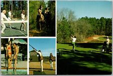Postcard: Pinehurst - Golf, Tennis, Swimming, Trap & Skeet Shooting, Riding A207 picture
