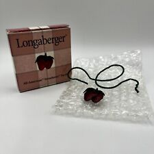 Longaberger 2001 “All American Strawberry” Tie On #74918 Discontinued picture