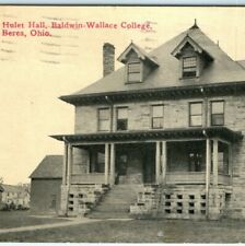 c1910s Berea, Ohio Balwin Wallace College Hulace Hall Photo Beswick Postcard A11 picture