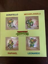 1990 TEENAGE MUTANT NINJA TURTLES 4 PACK ORNAMENTS NEW IN THE BOX picture