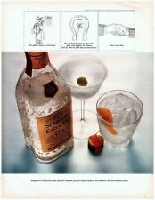 1967 Seagram's Extra Dry Gin Vintage Print Ad The Perfect Martini  picture