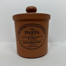 Vintage The Original Suffolk Canister Pasta Henry Watson Pottery - RARE picture