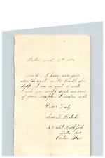 1884 Handwritten Letter George T Robertie Massachusetts MA Genealogy picture