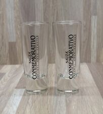 Sauza Commemorativo Tall Shot Glass  (2) ~ 3½ Inches Tall with a Thick Base picture