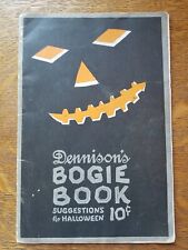 Orig 1922 DENNISONS HALLOWEEN Suggestions BOGIE BOOK Party Decorations Costumes  picture