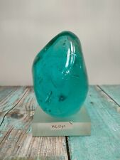 Andara Crystal Polished Aqua Blue Bubble 1160gr with base for Decoration picture