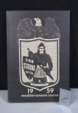 Original USN Navy USS STRONG DD-758 Mediterranean Cruise Book with Zippo- 1959 picture