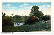 ANTQ Water Scene, Trees, Near Solon, ME Postcard picture