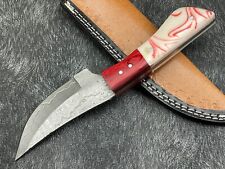 Massive  hand Forged  Damascus steel 8''Skinning Bowie Knife W/L/Sheath _BL-2018 picture