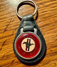  Vintage Ford Mustang Leather Keychain picture