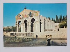 Basilica of the Agony Gethsemane Jerusalem Israel Vintage Postcard 4X6 Unposted picture