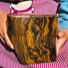 5400g Rare Natural Beautiful Tiger Eye Mineral Crystal Specimen Healing 1906 picture