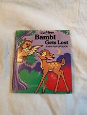 Bambi Gets Lost Mini Pop Up Book Walt Disney's 1979 Softcover Disney picture