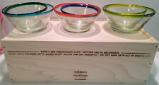 JK Adams Uncommon Collection Taco Kit 6 Glass Bowls Mint Condition. picture