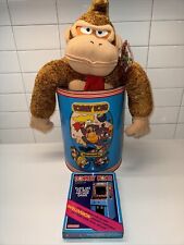 Rare Donkey Kong 1982 Tin Waste Basket Nintendo Super Mario The Brave Carpenter picture