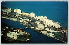 Postcard Aerial View of the Exclusive North Beach Section Miami Beach Florida picture