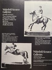 Royal Worcester Porcelains Princess Anne Duke Of Edinburgh Vintage Print Ad 1977 picture
