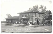 Del Norte Colorado D&RG Train Depot, Antique RPPC Photo Postcard picture