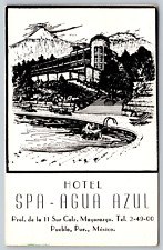 c1960s Hotel Spa Agua Azul Calz. Mayorazgo Puebla Pue. Mexico Vintage Postcard picture