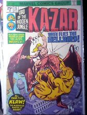 Ka-Zar Lord of the Hidden Jungle #15 Marvel Comics 1976 Gil Kane Klaus Janson picture