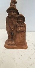 Ozark Folk Art HILLBILLY Couple FIGURE Wood Resin Sculpture Engler  #10035 EUC picture