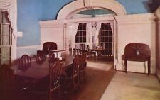 Charlottesville, VA, Monticello, Dining Room to Tea Room, Chrome Postcard e7270 picture