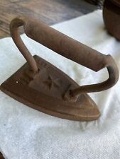 Vintage Old Cast Iron Rusty Iron Doorstop picture