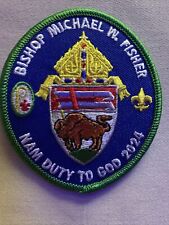 BSA NATIONAL ANNUAL MEETING 2024 BISHOP Michael W. Fisher DUTY TO GOD PATCH picture