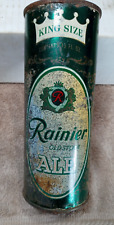 Rainier old stock Ale 15oz  flat top beer can EMPTY picture