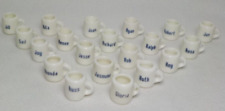 Lot Of 20 Miniature Coffee Tea Cup Personalized Dollhouse Toys Charms Craft Name picture