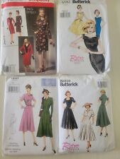 Vintage Sewing Patterns Lot of 4 Retro 1940s 1930s 1960s 1950s picture