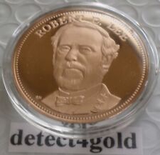Civil War General Robert E. Lee Vintage Collectible Vintage Bronze Coin Medal picture