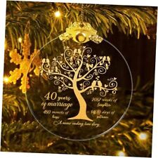 40 Year Ornament Gift for 40th Wedding 40th Wedding Anniversary Gift picture