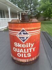 Vintage 60s 70s Skelly 5-Gallon Oil Can - Lot GS picture